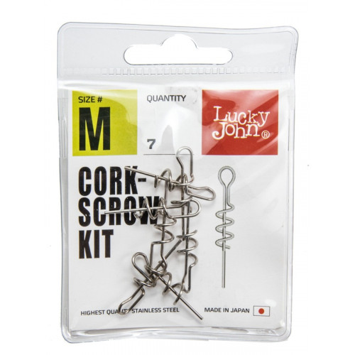 Спирали LJ Pro Series CORKSCROW KIT M для крепл. силикон. приманок 7шт.