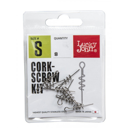 Спирали LJ Pro Series CORKSCROW KIT S для крепл. силикон. приманок 8шт.