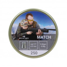 Пуля пневм. Borner " Match",  4,5 (250 шт.) 0,58гр. 9 gr