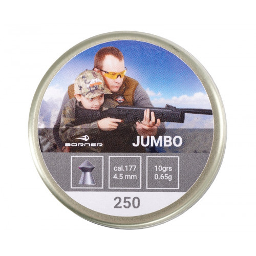 Пуля пневм. Borner "Jumbo",  4,5 (250 шт.) 0,65гр. 9 gr