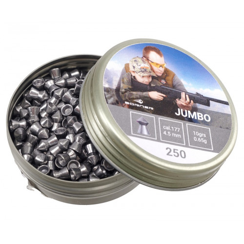 Пуля пневм. Borner "Jumbo",  4,5 (250 шт.) 0,65гр. 9 gr