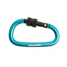 Карабин Naturehike d-type 8cm с блокировкой NH15A008-D (Blue)