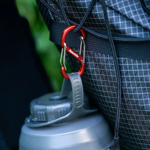 Карабин Naturehike S-Type NH20GS004 Red 5cm (2шт)