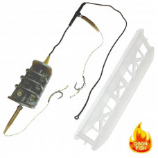 Карповый монтаж OGON FISH #1  METHOD RIVER  90 gr  2 Teflon hook#6 for boiles Leadcore CLIMAX - 45lb