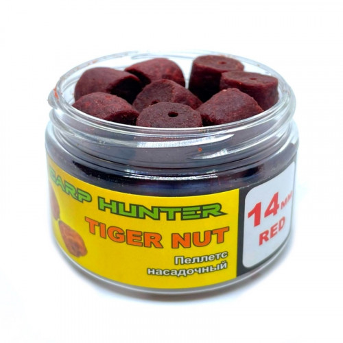 Пеллетс насадочный 14мм Red Halibut Tiger Nut (Тигровый орех) CarpHunter 100мл