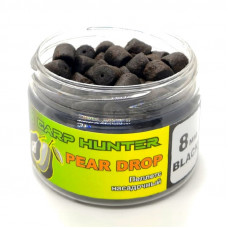 Пеллетс насадочный 8мм Black Halibut Pear Drop (Груша) CarpHunter 100мл