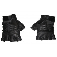 Перчатки BC-0004-XL Молодежные кожа, открытые пальцы, р-р XL черный