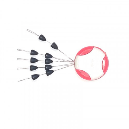 Стопор HITFISH Carp&Feeder S-7 RUBBER TAPER STOPPER  (9 шт/уп)