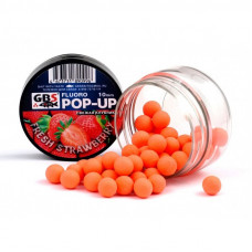 Бойлы GBS Baits Pop-up плавающие 12мм 40гр Fresh Strawberry Свежая клубника