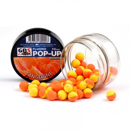Бойлы GBS Baits Pop-up плавающие 12мм 40гр Мандарин