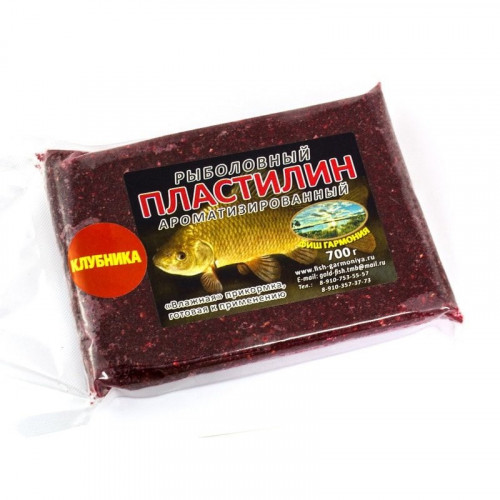 Пластилин рыболовный клубника 700г