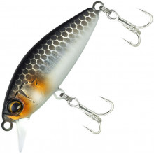 Воблер JACKALL Abbey Minnow 38SF 2.4g uv mat silver & black