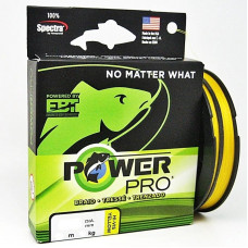 Плетеный шнур PowerPro  135m 0.08mm 4kg Hi-Vis Yellow