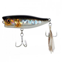 Воблер JACKALL Chubby Popper 42F 3,3g hl silver & black