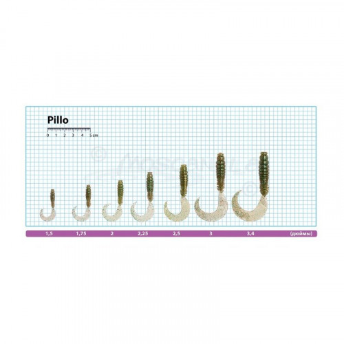 Твистер Pontoon21 Homunculures Pillo 3 5 шт.уп. 101