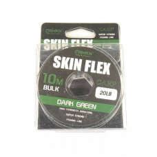 Поводковый материал Caiman Skin Flex в оплетке Olive 10m 20lbs 215864