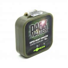 Поводковый материал KORDA Dark Matter Tungsten Coated Braid Weed Green 18lb 10м
