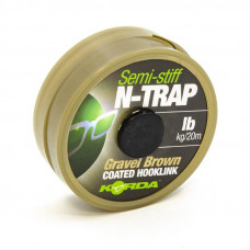 Поводковый материал KORDA N-Trap Semi-stiff 20lb Gravel