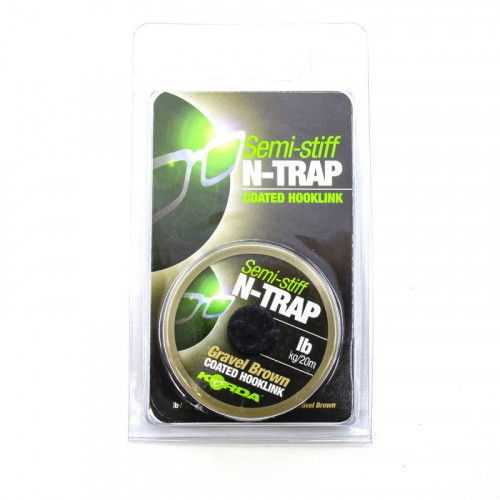 Поводковый материал KORDA N-Trap Semi-stiff 20lb Gravel