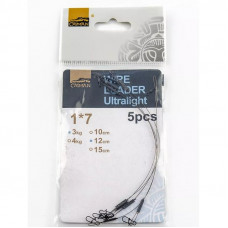 Поводок Caiman Wire Leader Ultralait 5 шт. в уп 1x7 12 см 3 кг 186581