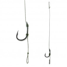 Поводок Flat Feeder с волосяной оснасткой CarpHunter Premium 10 см крючок Wide Gape №8 (2шт/уп)