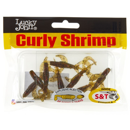 Твистеры съедоб. искусст. LJ Pro Series CURLY SHRIMP 2,0in (05.00)/PA03 10шт.