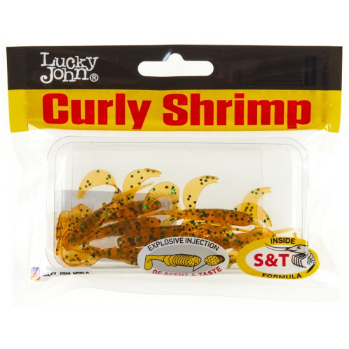 Твистеры съедоб. искусст. LJ Pro Series CURLY SHRIMP 2,0in (05.00)/PA19 10шт.