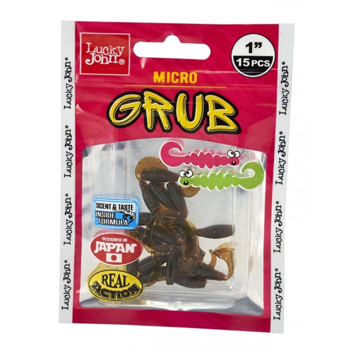 Твистеры съедоб. искусст. LJ Pro Series MICRO GRUB 1,0in (02,50)/085 15шт.
