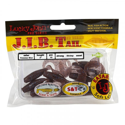 Твистеры съедобные LJ Pro Series J.I.B TAIL 2 /S19 10шт
