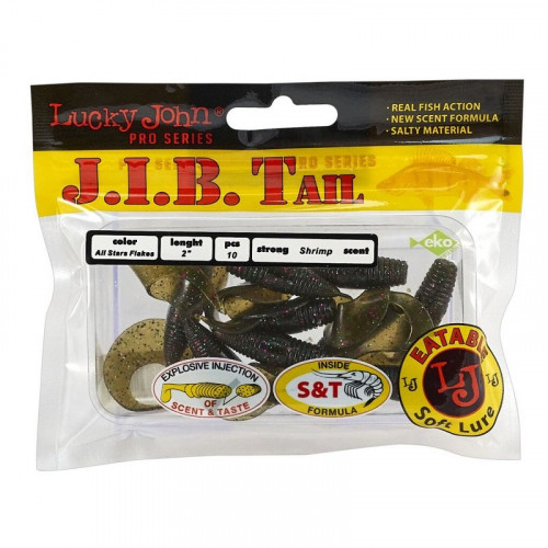 Твистеры съедобные LJ Pro Series J.I.B TAIL 2 /S21 10шт