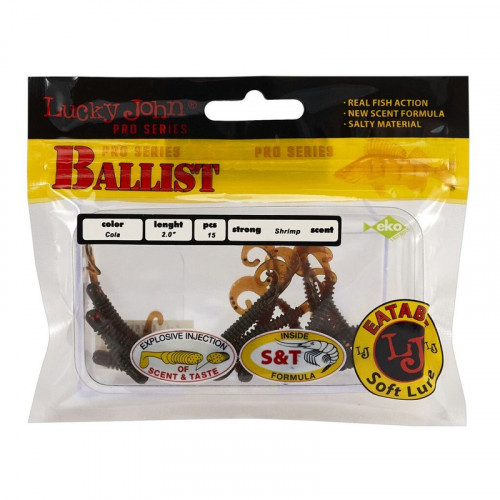 Твистеры съедобные искусственные LJ Pro Series BALLIST 2/PA16 15у