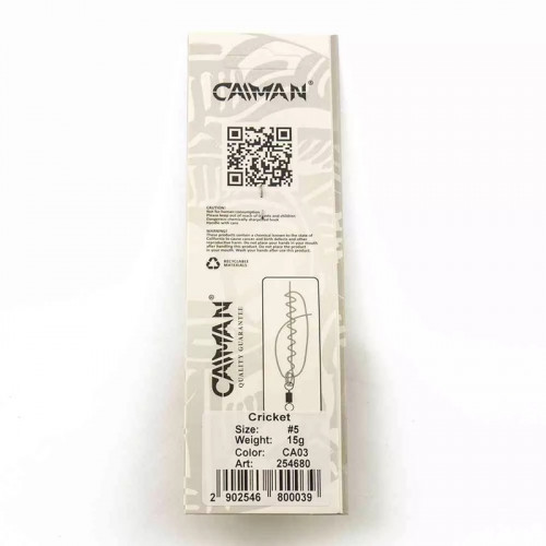 Блесна вращающаяся Caiman Cricket 15гр #5 цвет CA03