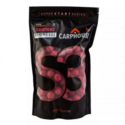 Бойлы Carp House вареные S3 Скопекс красный 1кг