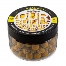 Бойлы Carp House вареные насадочные 14мм Ананас (банка 200гр)