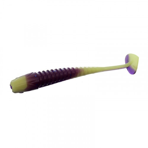 Виброхвост Flagman Icon 3   0527 Violet/Lime Chartreuse 6у