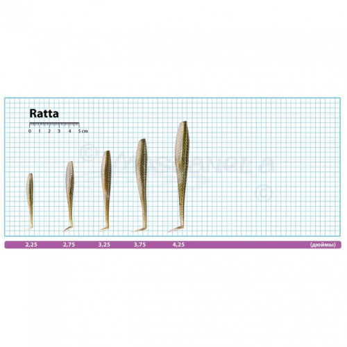 Виброхвост Pontoon 21 Homunculures Ratta  3.25  7у  117