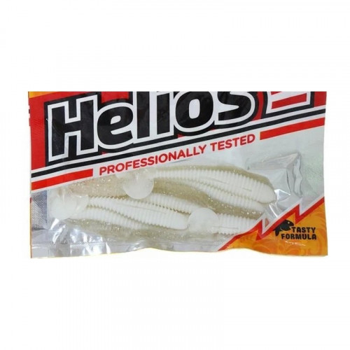 Виброхвост несъедоб. Catcher 2,75/7 см White & Sparkles 100у 1шт (HS-1-002-N) Helios