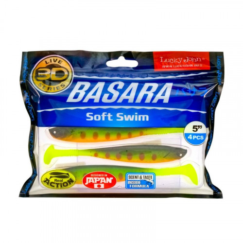 Виброхвосты LJ 3D Series BASARA SOFT SWIM 5.0 (12,70)/PG01 4шт.