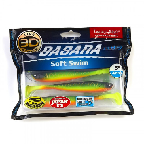 Виброхвосты LJ 3D Series BASARA SOFT SWIM 5.0 (12,70)/PG02 4шт.