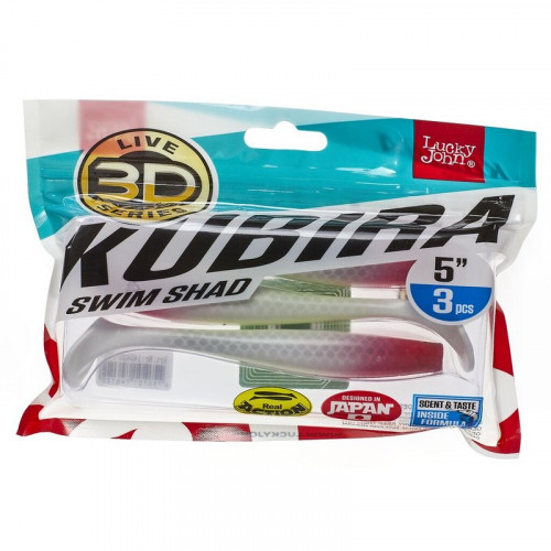 Виброхвосты LJ 3D Series KUBIRA SWIM SHAD 5,0 (12,50)/PG17 3шт.