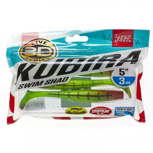 Виброхвосты LJ 3D Series KUBIRA SWIM SHAD 5,0in (12,50)/PG15 3шт.