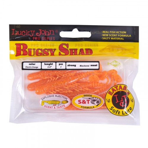 Виброхвосты съедоб. искусст. LJ Pro Series BUGSY SHAD 2.8in(07.20)/036 7шт.