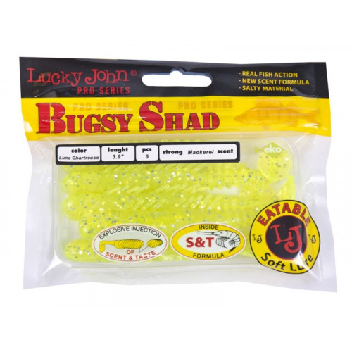 Виброхвосты съедоб. искусст. LJ Pro Series BUGSY SHAD 3.9in(10.00)/071 5шт.