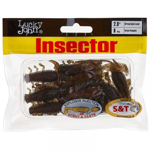 Виброхвосты съедоб. искусст. LJ Pro Series INSECTOR 2,8in (07.00)/PA03 8шт.