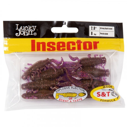 Виброхвосты съедоб. искусст. LJ Pro Series INSECTOR 2,8in (07.00)/S13 8шт.