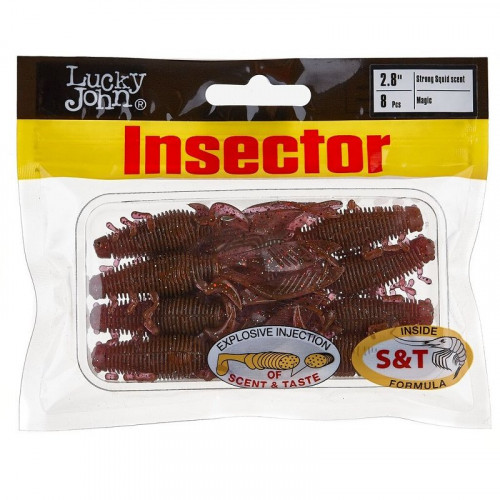 Виброхвосты съедоб. искусст. LJ Pro Series INSECTOR 2,8in (07.00)/S14 8шт.
