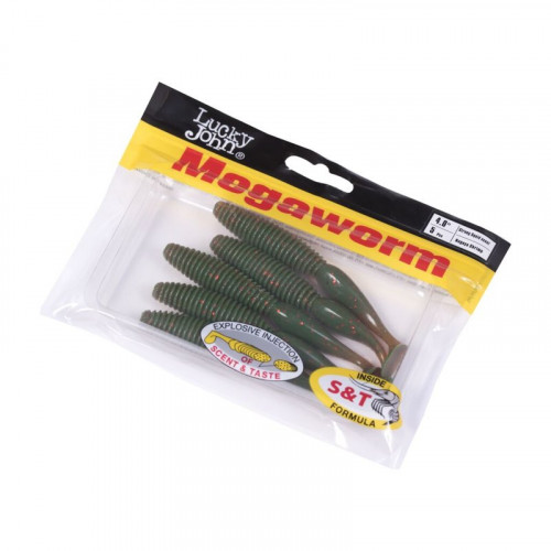 Виброхвосты съедоб. искусст. LJ Pro Series MEGAWORM 4,0 (10,16)/085 5у