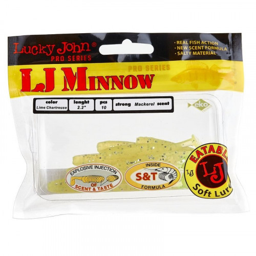 Виброхвосты съедоб. искусст. LJ Pro Series MINNOW 2.2in (05.60)/071 10шт.