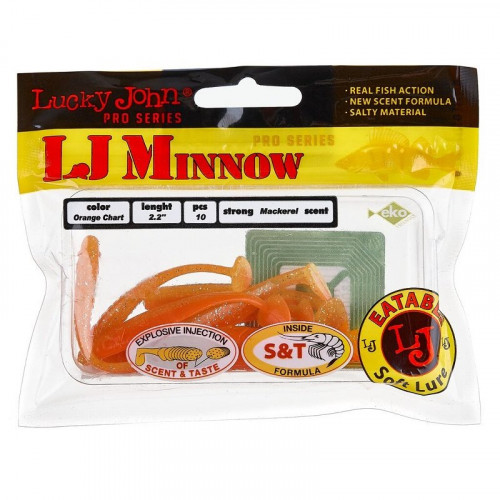 Виброхвосты съедоб. искусст. LJ Pro Series MINNOW 2.2in (05.60)/T26 10шт.