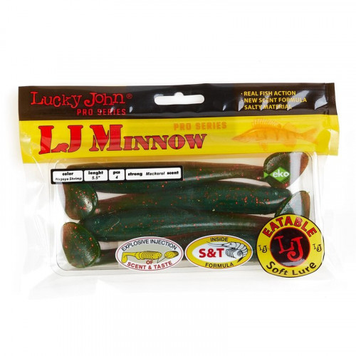 Виброхвосты съедоб. искусст. LJ Pro Series MINNOW 5.5in (13.90)/085 4шт.